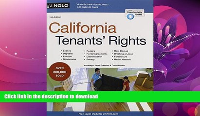 READ BOOK  California Tenants  Rights FULL ONLINE