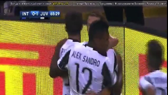 Stephan Lichtsteiner Goal - Inter Milan vs Juventus 1-1 [Serie A] 2016