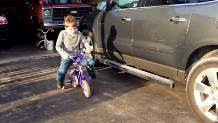 Crazy kid doing baby stunts