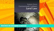 READ  Commonwealth Caribbean Land Law (Commonwealth Caribbean Law)  GET PDF