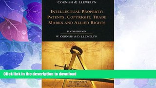 FAVORITE BOOK  Intellectual Property: Patents, Copyrights, Trademarks and Allied Rights FULL