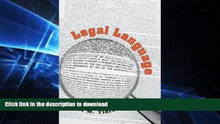 READ BOOK  Legal Language FULL ONLINE