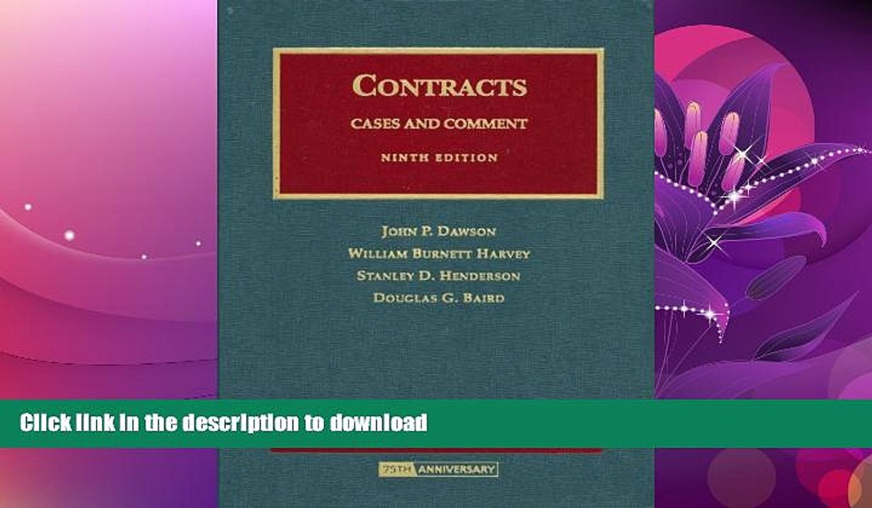 GET PDF  Contracts: Cases And Comment (University Casebooks) (University Casebook Series)  BOOK