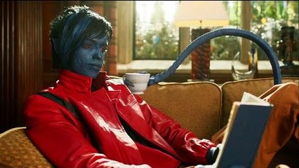 Nightcrawler and Storm from X-Men fight for some candies