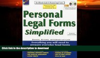 FAVORITE BOOK  Personal Legal Forms Simplified: The Ultimate Guide to Personal Legal Forms FULL