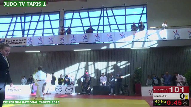 TAPIS 1 - CRITERIUM NATIONAL INDIVIDUEL CADETS-CADETTES - CEYRAT, 2016 - LIVE 2 (80)