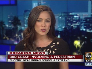 Pedestrian hit by vehicle on Indian School Road