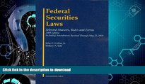 GET PDF  Federal Securities Laws: Selected Statutes, Rules and Forms, 2009  GET PDF