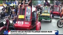 Konvoi Becak Motor Pecahkan Rekor MURI