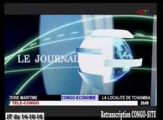 Journal de 20h TVCongo du Vendredi 14 Octombre 2016 -By Congo-Site