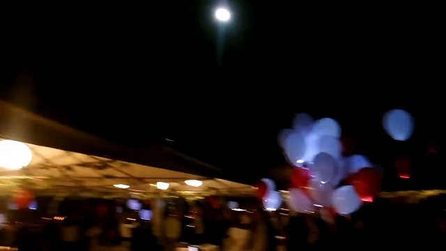 Largada de balões leds Bombeiros V de Setúbal 2016