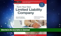 EBOOK ONLINE Form Your Own Limited Liability Company READ NOW PDF ONLINE