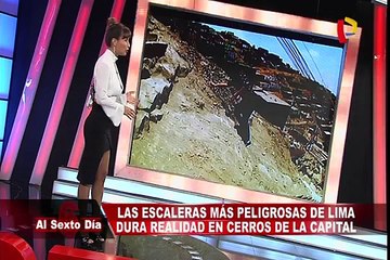 Las escaleras más peligrosas en los cerros de Lima