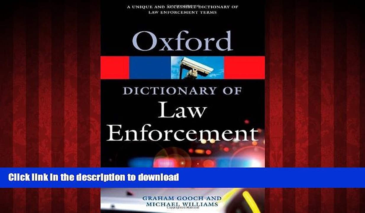 READ PDF A Dictionary of Law Enforcement (Oxford Quick Reference) READ PDF FILE ONLINE