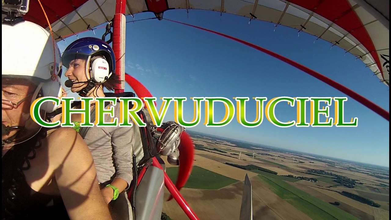 1er vol en ULM pendulaire de Charlotte au dessus de la vallée du Cher_CHERVUDUCIEL HD