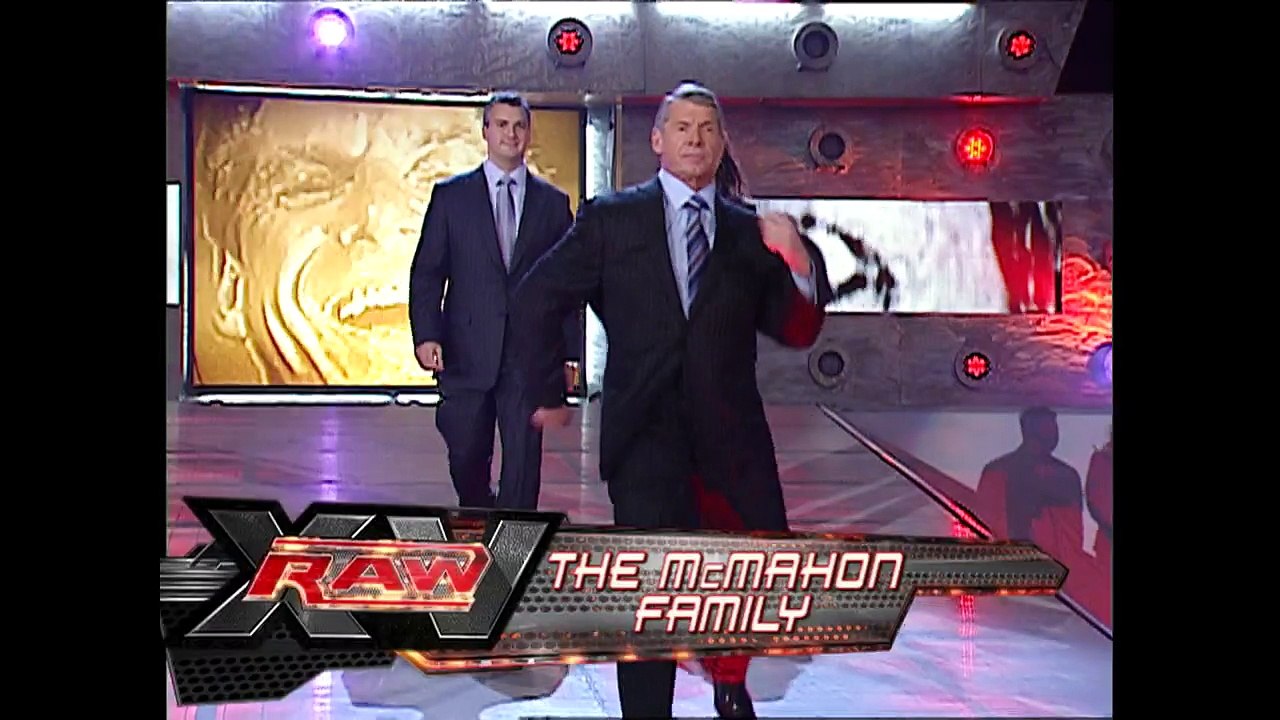 Mr. McMahon, Shane McMahon, Stephanie McMahon, Hornswoggle, Triple H