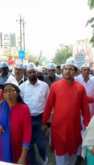 किसानों के लिए झारखण्ड के बीजेपी सरकार के दमन नीति के खिलाफ विरोध मार्च करते आप झारखण्ड के कार्यकर्त्ता।