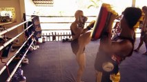 MMA-KEGI training camp in Phuket: Alexandra Stitch Albu workout