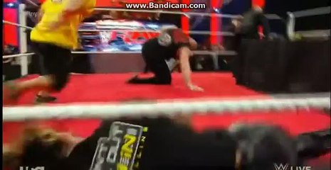 John Cena vs Brock Lesnar vs Seth Rollins Contract Signing - WWE Raw Janu