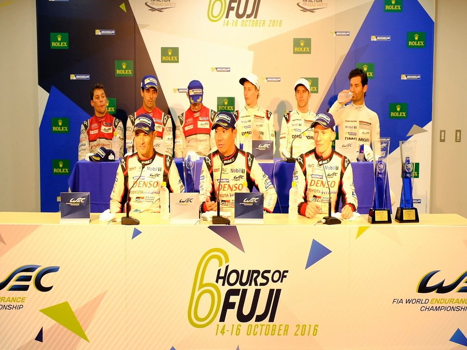 Post Race Press Conference - 6 Hours of Fuji - LMP1 Category
