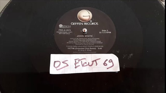 JOHN WHITE-VICTIM(EXTENDED CLUB REMIX)(RIP ETCUT)GEFFEN REC 87