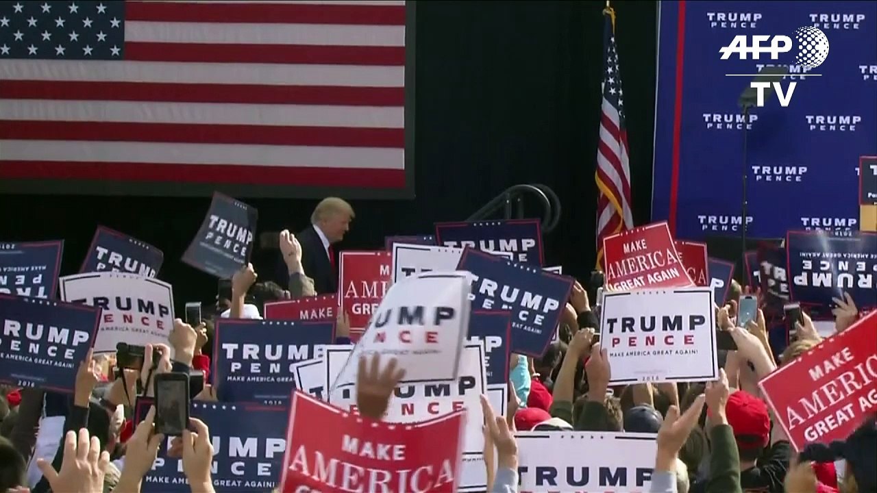 Trump dénonce une "élection truquée" par des "médias corrompus"