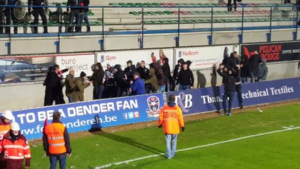 Hooligans Helmond at Dender attack Beerschot HD