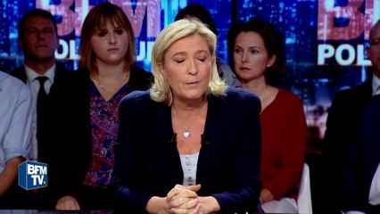 Marine Le Pen: "J'ai trouvé la formule de Hollande sur les juges violente et brutale"'