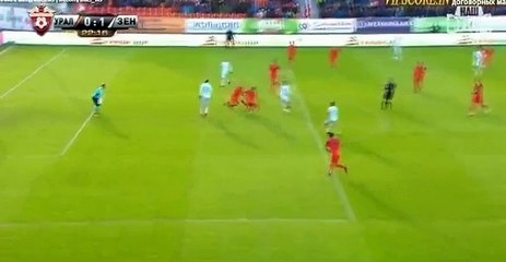 Oleg Shatov Goal - Ural	0-1	Zenit Petersburg 16.10.2016