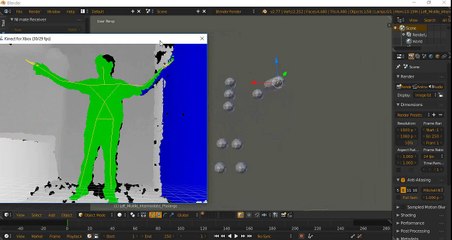 Kinect motion capture recording in blender