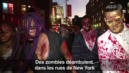New York : des zombies déambulent dans les rues