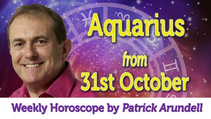 Aquarius Weekly Horoscope from 31st October 2016