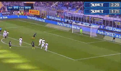 Mauro Icardi Penalty MISS - Inter vs Cagliari 16.10.2016 HD