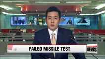 N. Korea unsuccessfully launches another Musudan missile on Saturday
