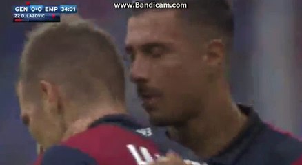 Darko Lazovic Red Card Genoa 0-0 Empoli  16.10.2016