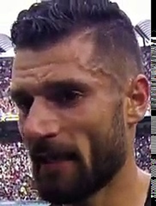 Inter-Cagliari 0-0 Intervista primo tempo Antonio candreva