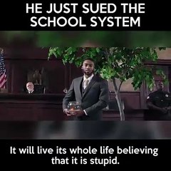 He Just Sued School System