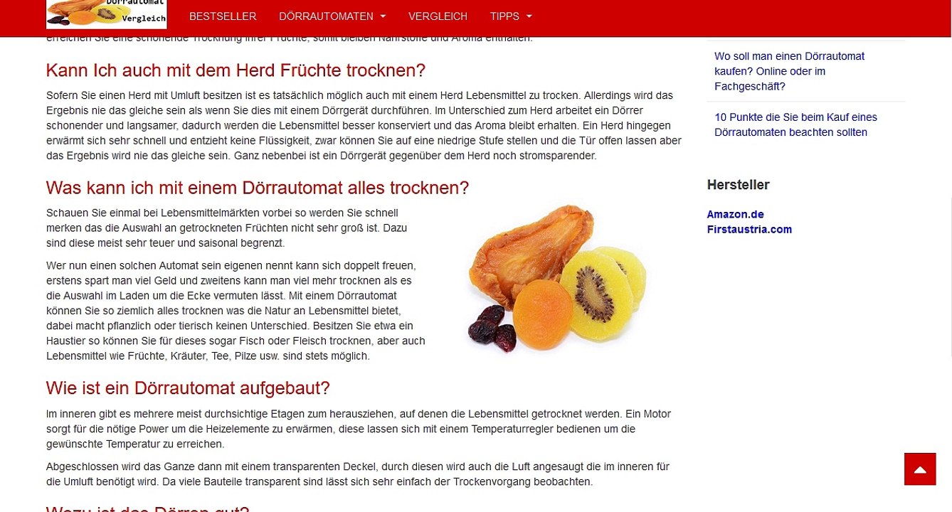 Aktuelle Dörrautomaten im Vergleichstest