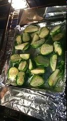 Roasted Brussels Sprouts on Salad