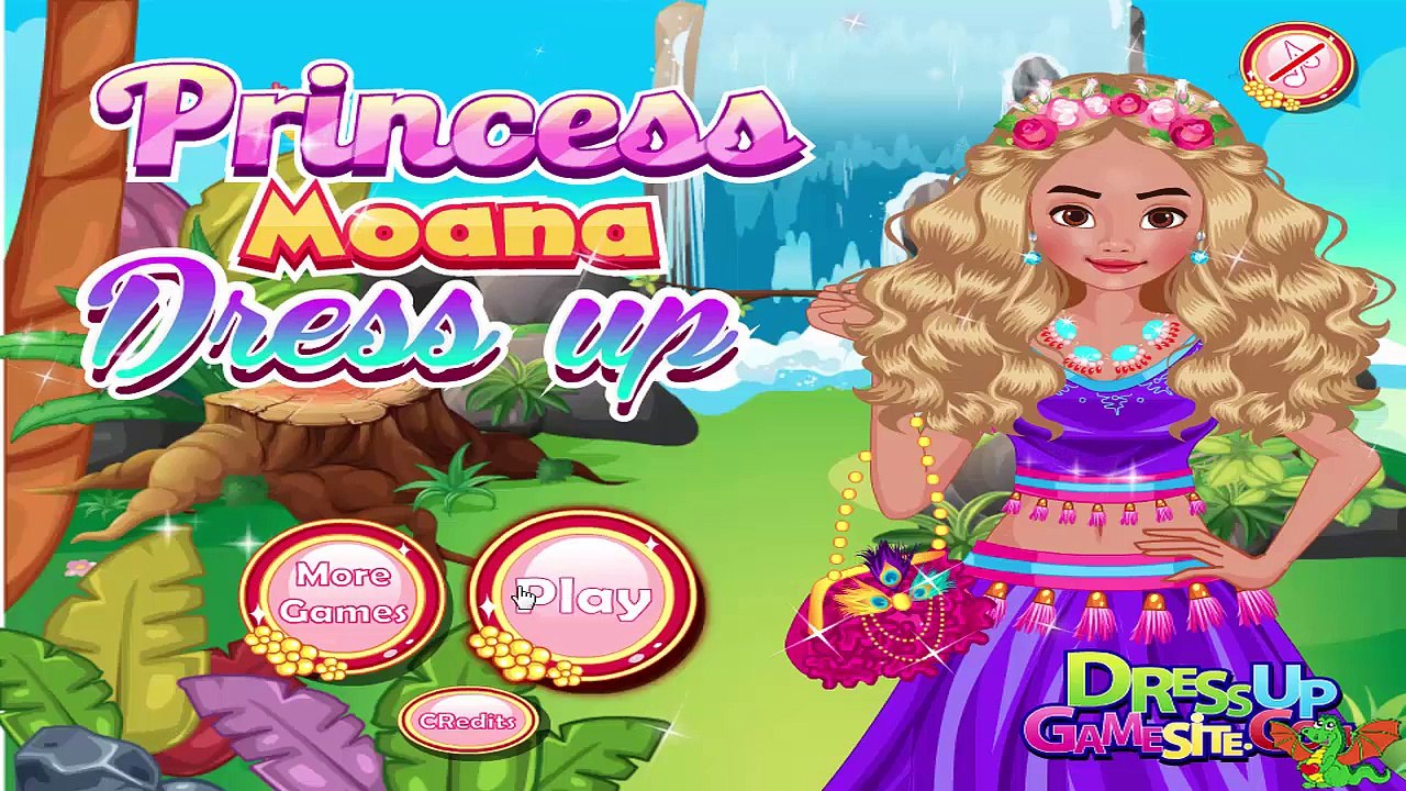 Princess Moana Dress Up Game  - Disney Princess Video Games For Girls