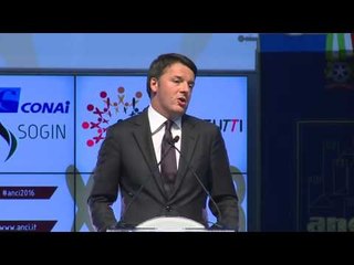 Bari - Renzi all'assemblea dell'Anci (13.10.16)