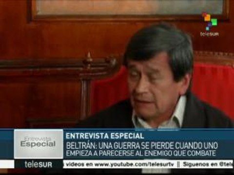 Beltrán: Proceso de paz en Colombia no puede ser asunto de minorías
