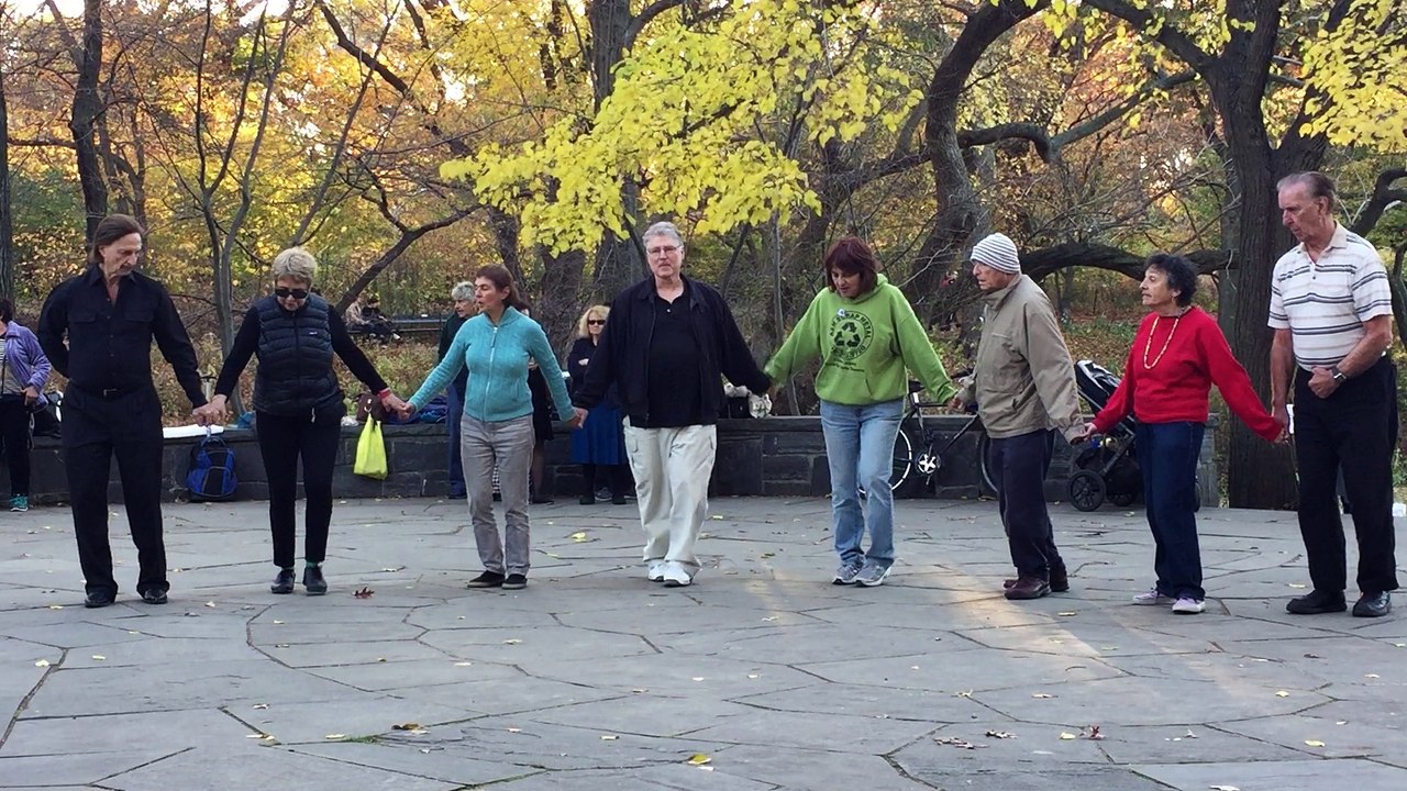 Dance in Central Park in the fall