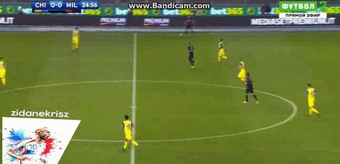 Giacomo Lapadula Amazing Goal Chance - Chievo Verona vs AC Milan - Serie A - 16/10/2016
