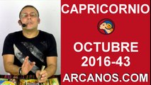 CAPRICORNIO OCTUBRE 2016-16 al 22 de octubre-Horoscopo del Amor Solteros Parejas-Tarot-ARCANOS.COM