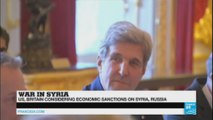 John Kerry in London on discussions to end Syrian conflict