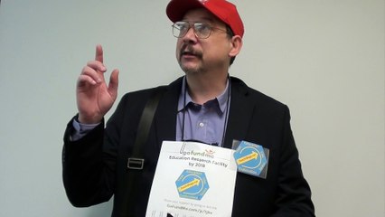 Dr. Voroshilov prepping for the first day of "30 under 30" Summit.