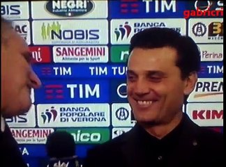 Chievo Milan 1-3 - Montella pensa alla Juventus e se la ride con Caressa