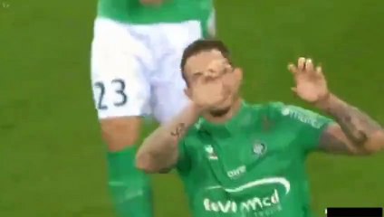 Nolan Roux Penalty Goal - St Etienne 1-1 Dijon 16.10.2016