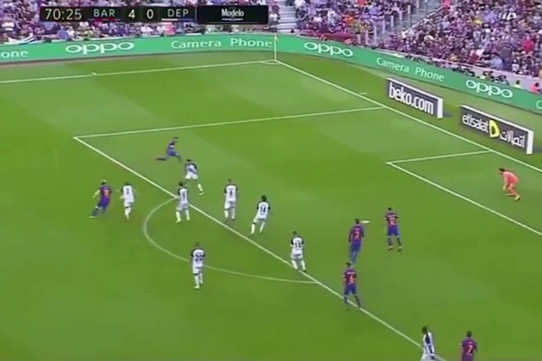 Great reflex by Goal Keeper v Barcelona